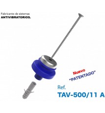 Base elástica para canal en tabiques y trasdosados acústicos TAV-500/11 a