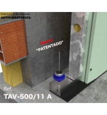 Base elástica para canal en tabiques y trasdosados acústicos TAV-500/11 a