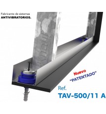 Base elástica para canal en tabiques y trasdosados acústicos TAV-500/11 a