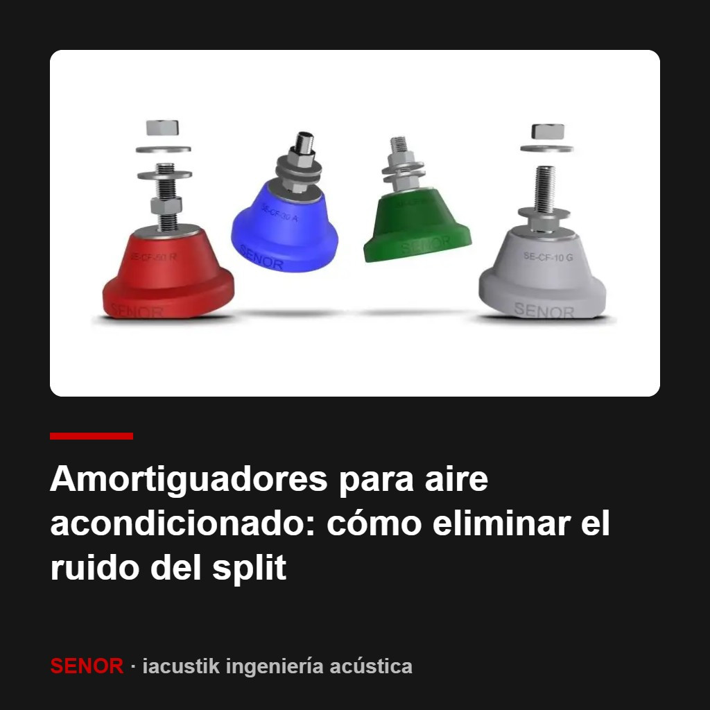 Amortiguadores para aire acondicionado: cómo eliminar el ruido del split