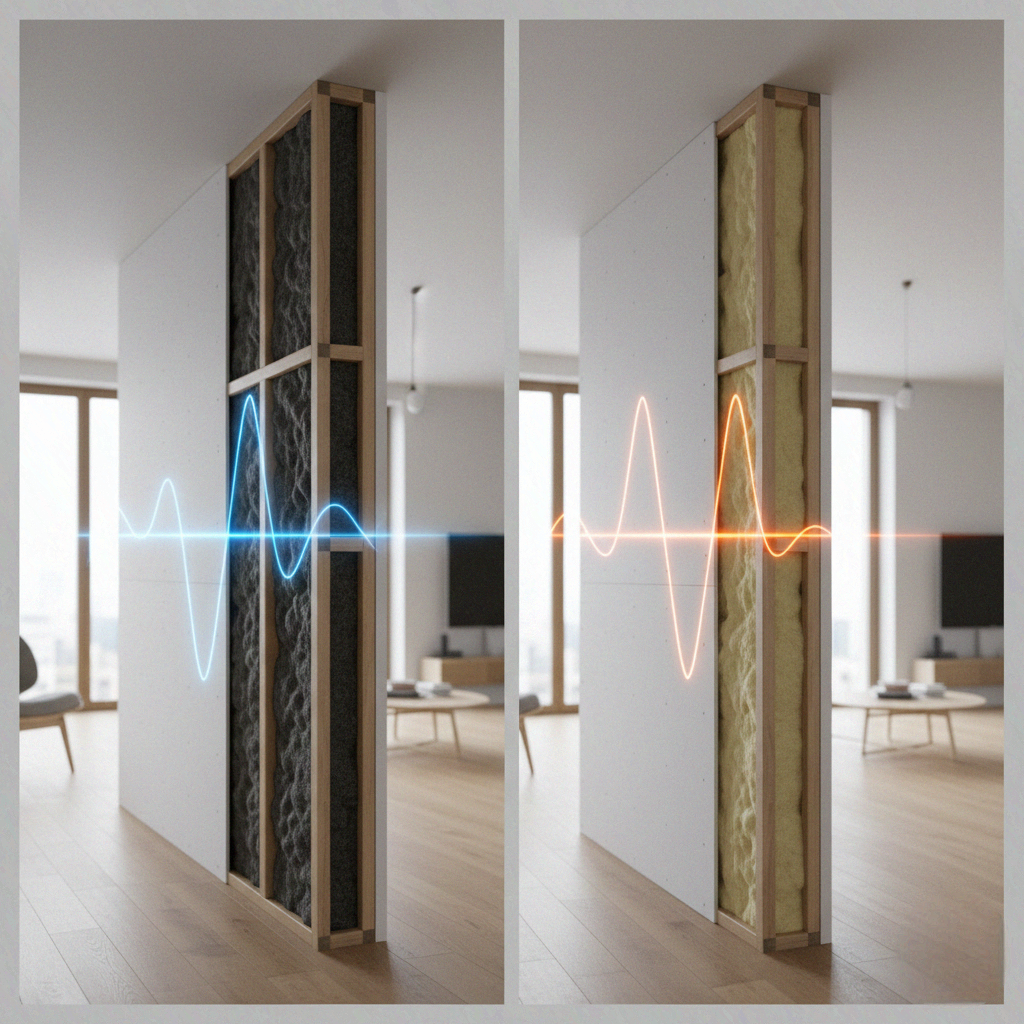 Lana de Roca vs Fibra de Vidrio: Comparativa para Aislamiento Acústico